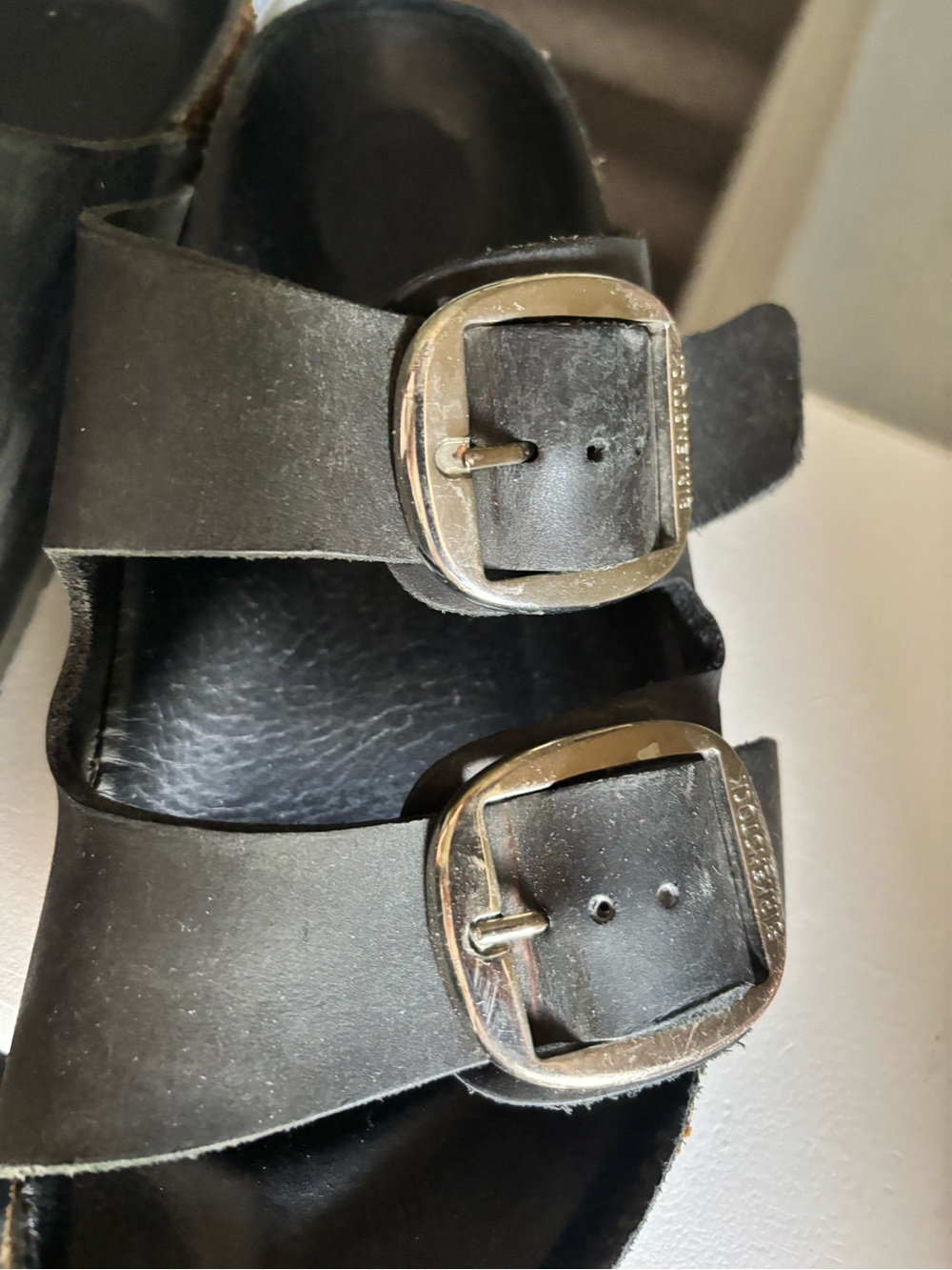Birkenstock Arizona Big Buckle Black Slides Size 38 - US 7-7.5 - Picture 7 of 11